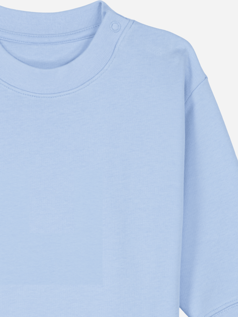 Bio-Baby & Kleinkind Sweater 'Sternzeichen Waage' Farbe: Hellblau Detailansicht