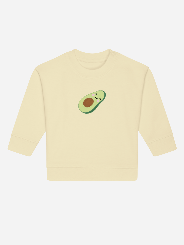 Bio-Baby & Kleinkind Sweater 'Avocado' Farbe: Gelb Vorderansicht