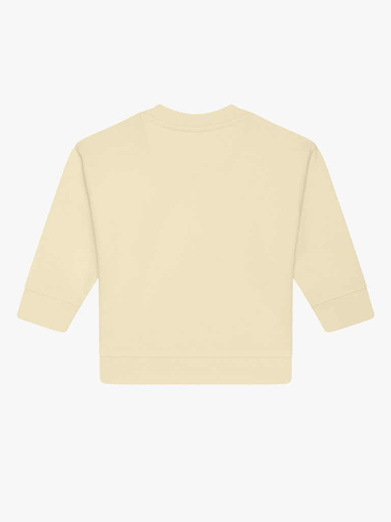 Personalisierbarer Bio-Pullover (0–3 J.) 'Geschenke': Personalisiertes Geschenk zu Weihnachten, Rückansicht.