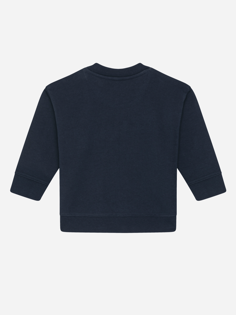 Bio-Baby & Kleinkind Sweater 'Sternzeichen Skorpion' Farbe: Marineblau Rücksansichtansicht