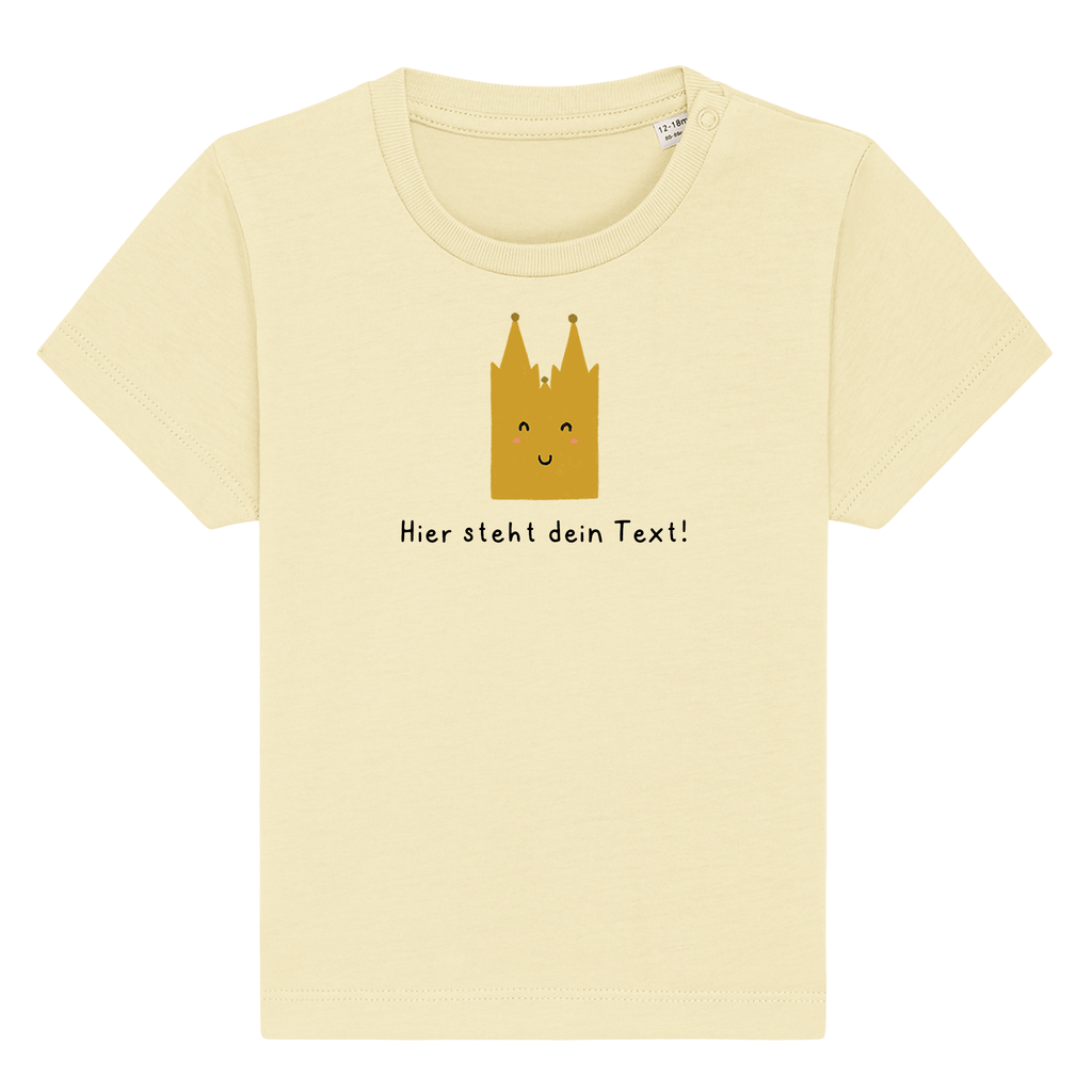 Personalisierbares Bio-T-Shirt Motiv 'Dom' – Geschenk zur Geburt, Taufe oder zum 1. Geburtstag 