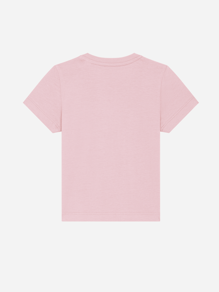 Bio-Kleinkind T-Shirt 'Sternzeichen Wassermann' - personalisierbar Farbe: Rosa Rücksansichtansicht