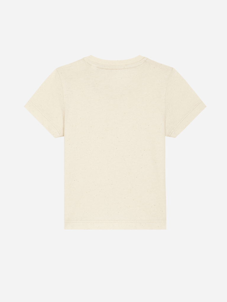 Bio-Kleinkind T-Shirt 'Mais' - personalisierbar Farbe: Natur Rücksansichtansicht