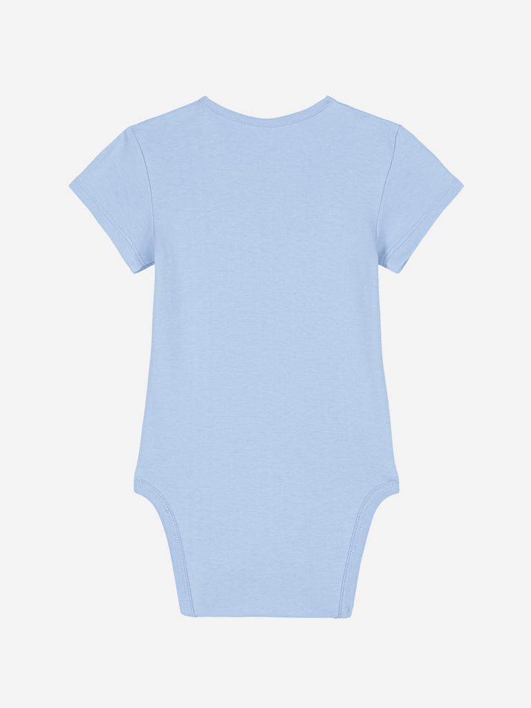 Bio-Baby Body 'Sternzeichen Schütze' - personalisierbar Farbe: Hellblau Bild 2