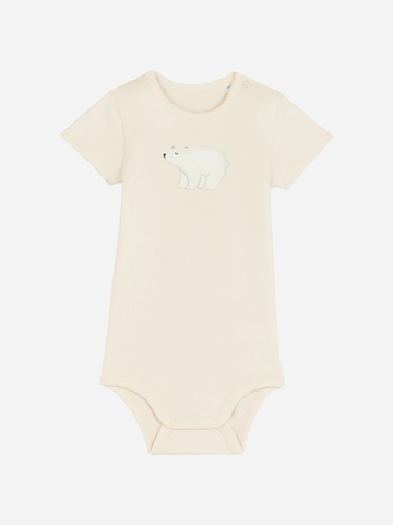 Personalisierter Baby-Body für 0-2 Jahre mit Eisbär-Motiv, ideal als winterliches Geschenk zu Weihnachten.