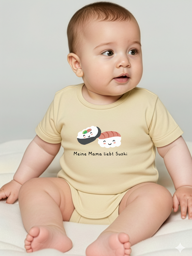 Baby-Body mit Spruch: Personalisierter Baby-Body in 8 Farben erhältlich von Liebe & Geschenke.