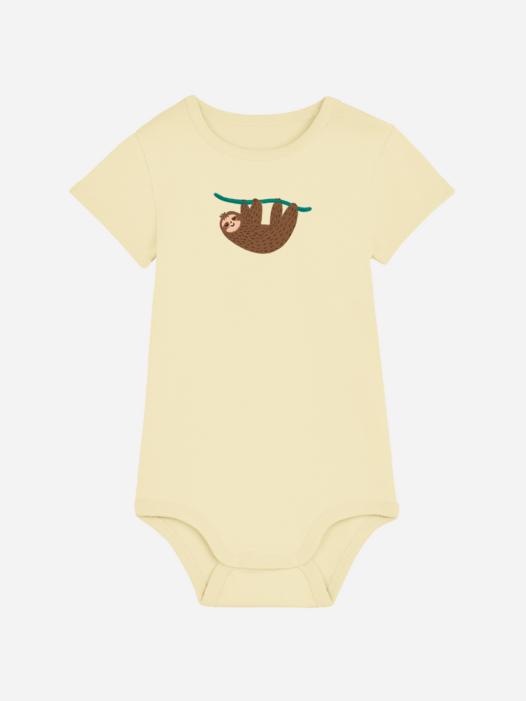 Personalisierter Baby-Body mit Faultier-Motiv für 0-2 Jahre, ideales Geschenk für kleine Träumer.